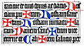 Specimen of the Würzburg Missal.  Written about 1470 or 1480.