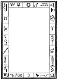 [picture: Full Page Border With Alchemical And Zodiacal Symbols and Signs]