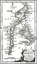 Antique Eighteenth-Century Map of the Western Islesof Scotland