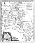 Antique Eighteenth-Century Map of Oxfordshire