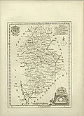 Antique Map of Staffordshire