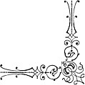 Corner of full-page border (1 of 2), from Im Wechsel Der Tage (1885)