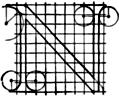 Letter N from ``Alphabet after Serlio''