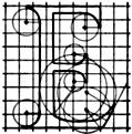 Letter E from ``Alphabet after Serlio''