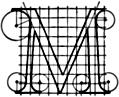 Letter M from ``Alphabet after Serlio''