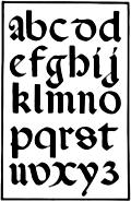 142.---italian Round Gothic Small Letters.  16th Century.