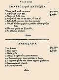 25: Coptica quasi Antiqua; Angolana