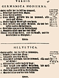 47: Germanica Hodierna, Helvetica