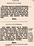 67: Anglica Vetus, Anglica Hodierna