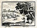 close-up of the engraving on the title page
