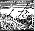 [picture: Seamen in great distress eat one another]