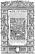 [picture: 8.---Title Page from De Studio Literarum (1536)]