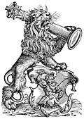 [picture: 68a.---Myller Book Mark - Lion With Pillar]