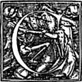 62c.---Initial capital letter ``C'' from Dance of Death Alphabet