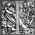[picture: 62i.---Initial capital letter ``I'' from Dance of Death Alphabet.]