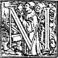 [picture: 62m.---Initial capital letter ``M'' from Dance of Death Alphabet.]
