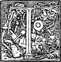 62t.—Initial capital letter “T” from Dance of Death Alphabet.