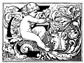 Decorative Initial letter  E