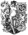 [picture: Woman with initial letter ``V'']