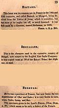 [picture: Page 19: Bastard; Bengallee (Bengali)? (English description)]
