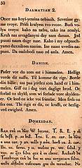 Page 50: Dalmation; Danish; Domesday