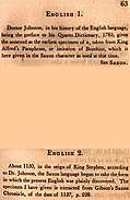 Page 63: English 1 and 2 (Modern English descriptions)