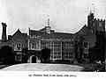 Horham Hall, Essex (early 16th Century), front view with driveway and entrance