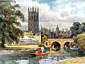 Magdalen College from the River Cherwell