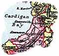 [picture: Overview map of Cardigan, Wales]