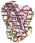 [picture: Overview map of Derbyshire, England]