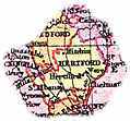 [picture: Overview map of Hertford, England]
