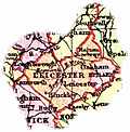 [picture: Overview map of Leicestershire, England]