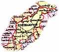 [picture: Overview map of Northamptonshire, England]