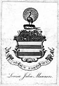 Bookplate from Leland's Itinerary Vol I