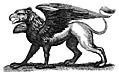[picture: Antique engraving of a gryphon]