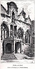 Niches at Oriel College, Oxford