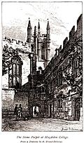 [picture: The Stone Pulpit at Magdalen College.]