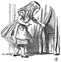 Alice Looking for the Door