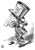 The Mad Hatter arrives hastily in court to testify