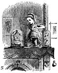 Alice pushes through the mirror