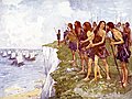 [picture: The shore was covered with men ready for battle]