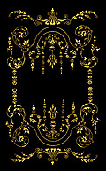 [picture: Victorian border, Gold on Black.]