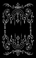 [picture: Victorian Border, Silver on Black.]