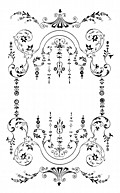 [picture: Victorian Border, Black on White.]