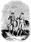 191.---Arms and costume of the Tribes on the Western Shores of the Baltic.