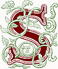 [picture: Foliated initial capital letter ``S'' (coloured version)]