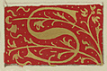 Letter ``S'' from 16th century book of hours