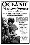 Old Advert: Oceanic Steamship Company