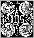 Sacred Monogram and Badges of the Apostles