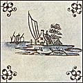 [picture: Dutch Delft ceramic tile 13]